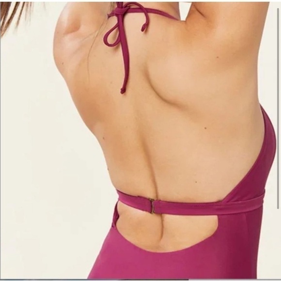 NWT Andie Swim The Lagos One Piece in Plum - Picture 2 of 7